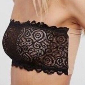 Free People Intimately Seamless Lace Bandeau Bra/Top EUC